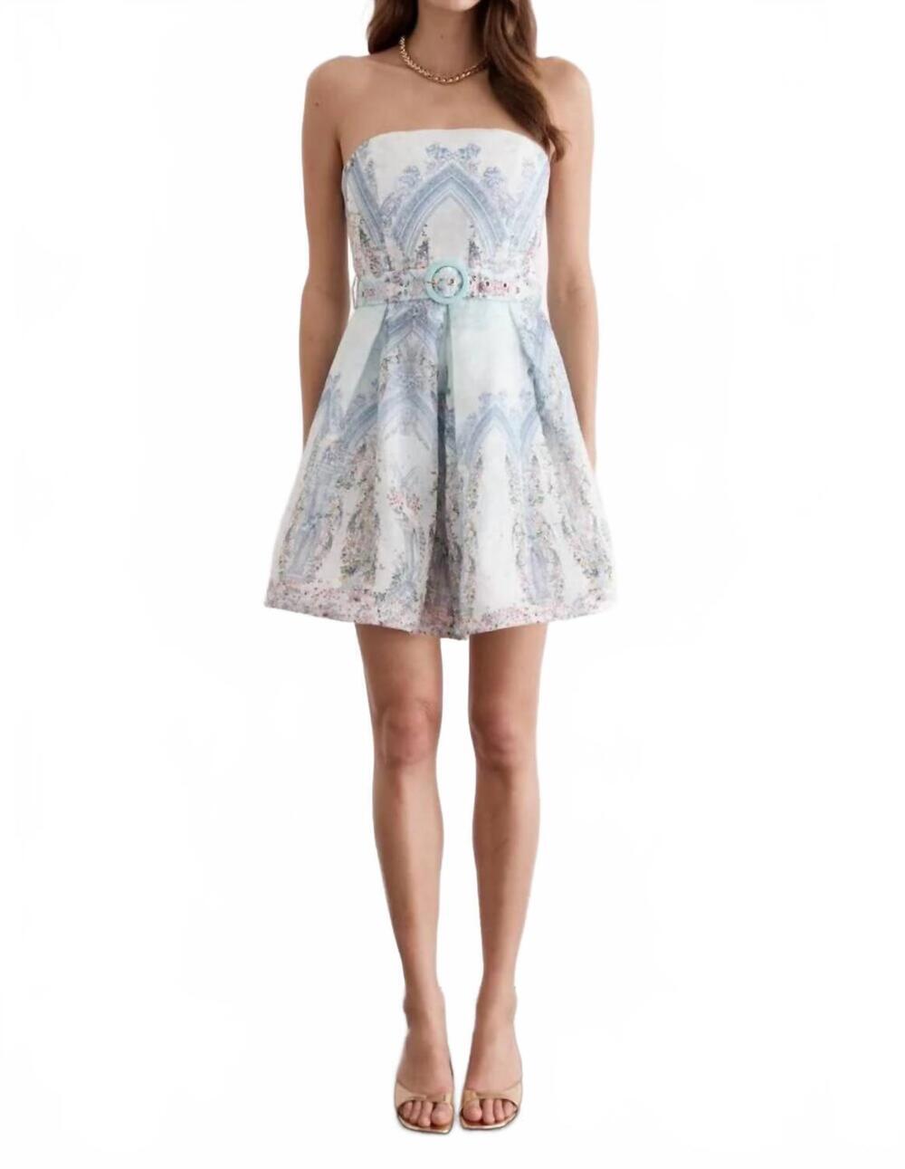 NEW AQUA BLU indie mini dress in triomphe